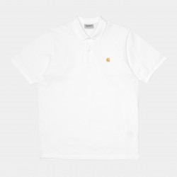 CARHARTT WIP POLO CHASE WHITE
